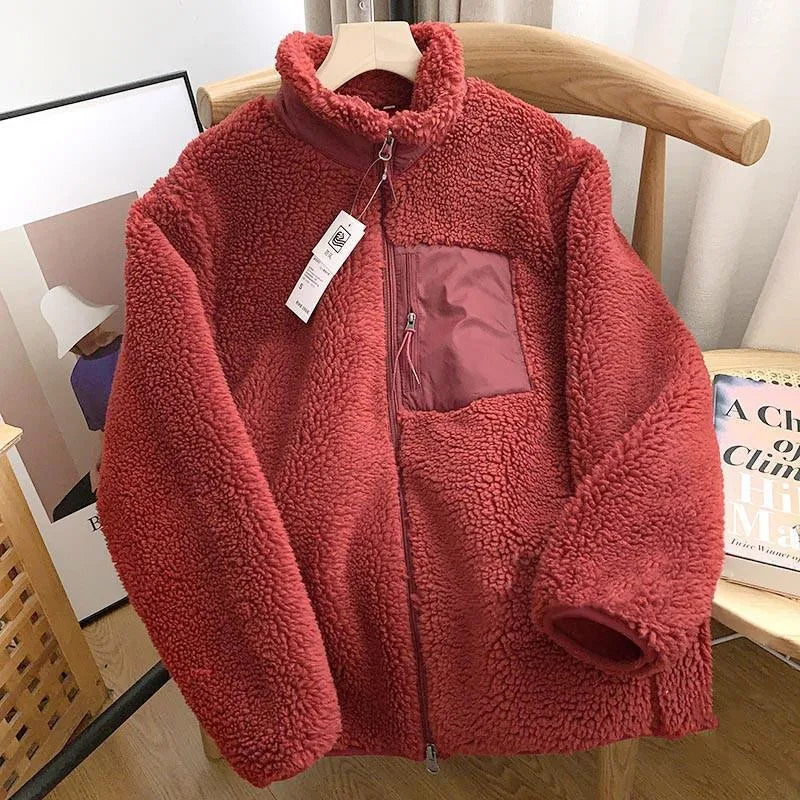 Manteau Hiver Femme - Veste Douillette et Élégante en Fourrure Synthétique pour Grand Froid