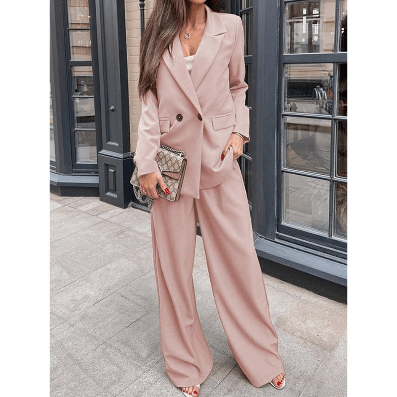 Costume Femme Chic Tailleur Pantalon Business