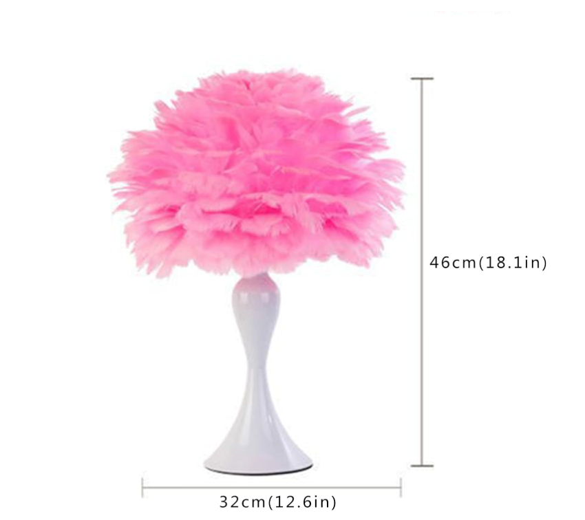 PlumaLuxe™ – Lampe de Table à Plumes Élégante Style Nordique Moderne