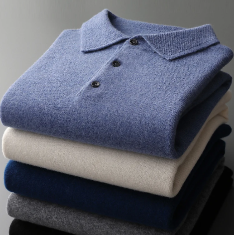 Pull Polo Homme Maille Fine Coupe Moderne