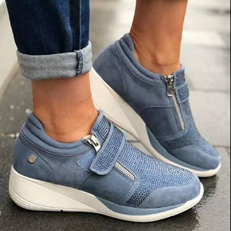 PratiFlex™ – Baskets Femmes Confortables avec Fermeture Éclair et Soutien