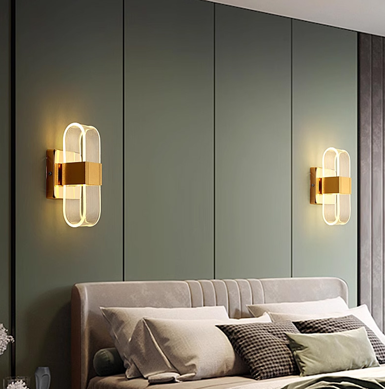 Puisora™ – Applique Murale LED Puissante Or & Noir Design Scandinave