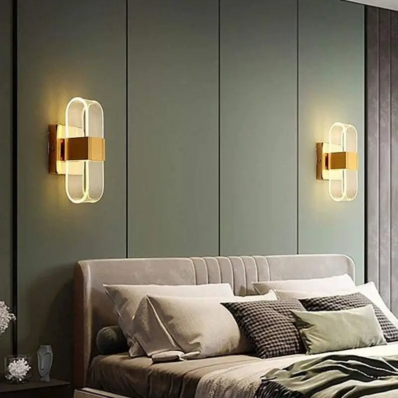Puisora™ – Applique Murale LED Puissante Or & Noir Design Scandinave