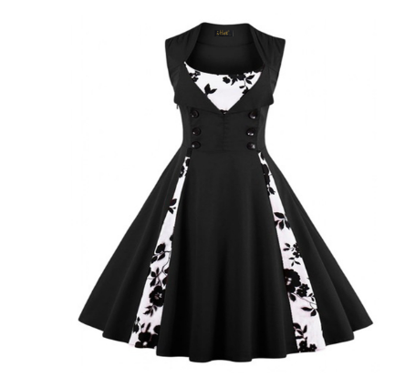 Robe Élégante Rétro Féminine