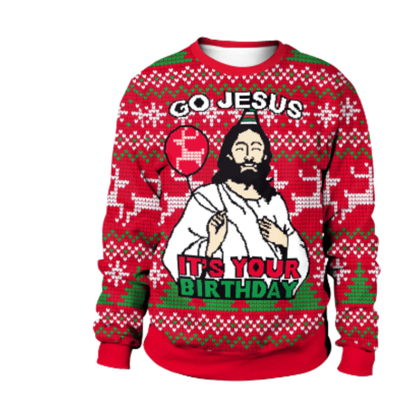 Pull Noël Homme Drôle pour Fête de Noël