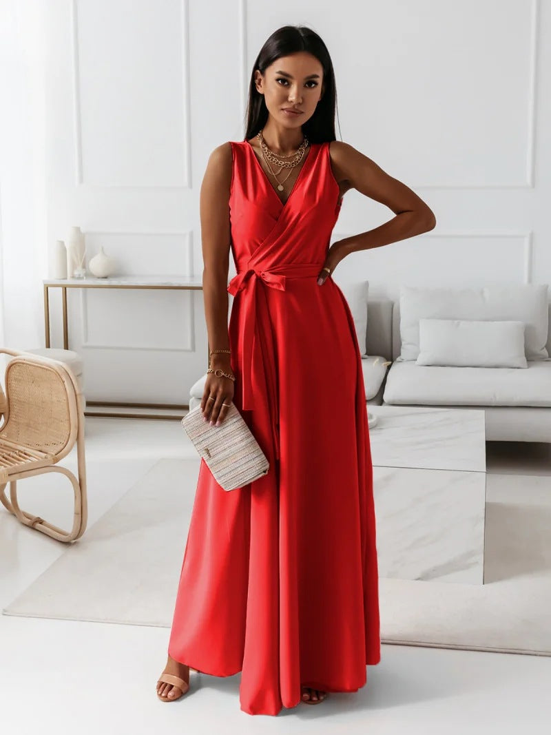 Quiana™ – Robe Femme Longue Col V