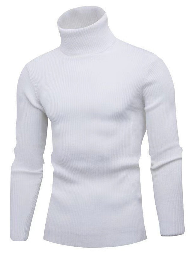 Pull col roulé doux et chaud pour homme