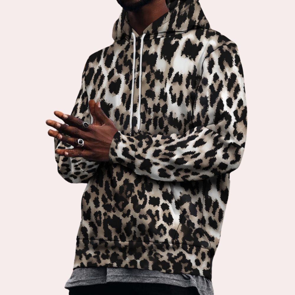 Pull Homme Imprimé Léopard Chic et Élégant