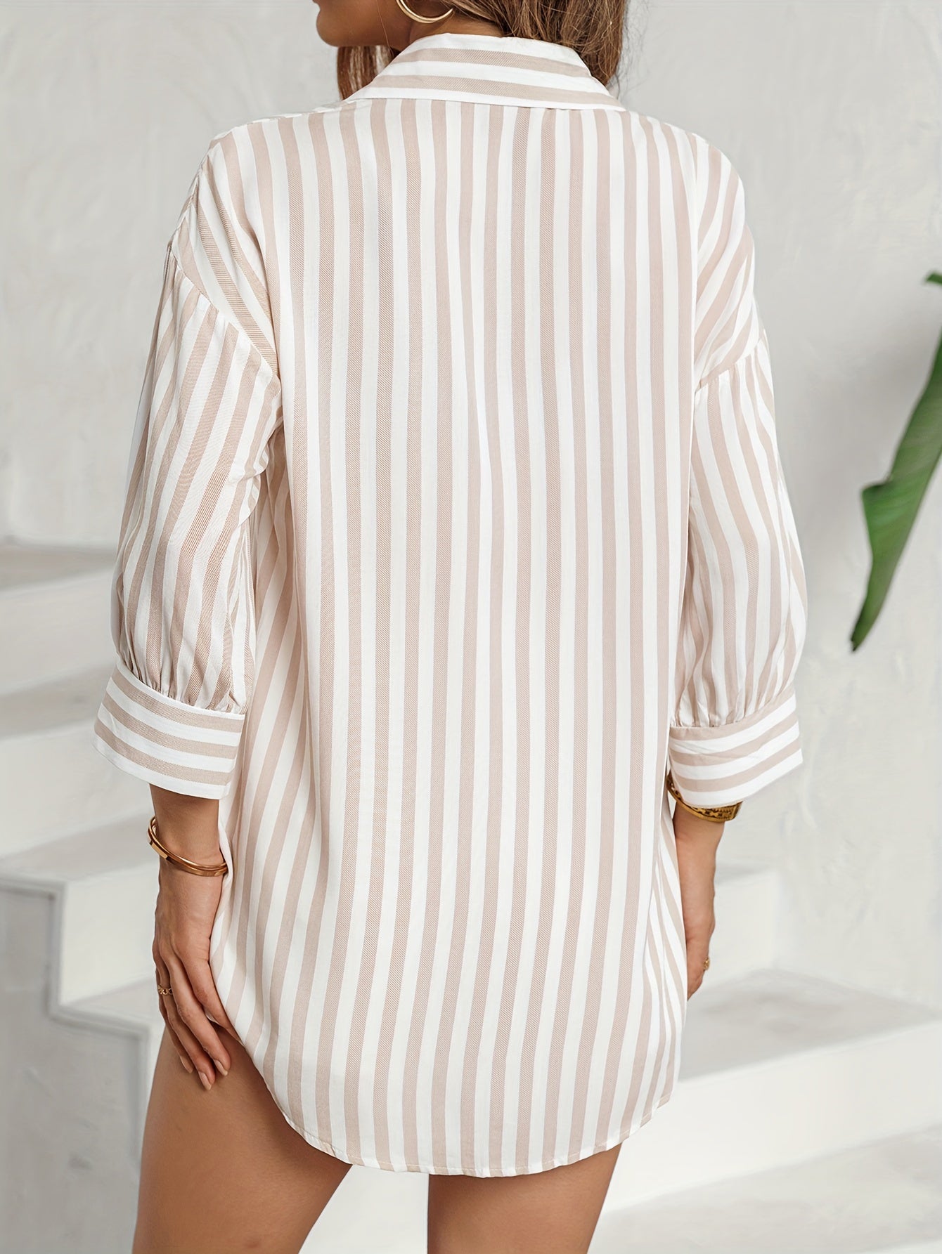 Rayulisse™ – Chemise Femme Rayée Décontractée