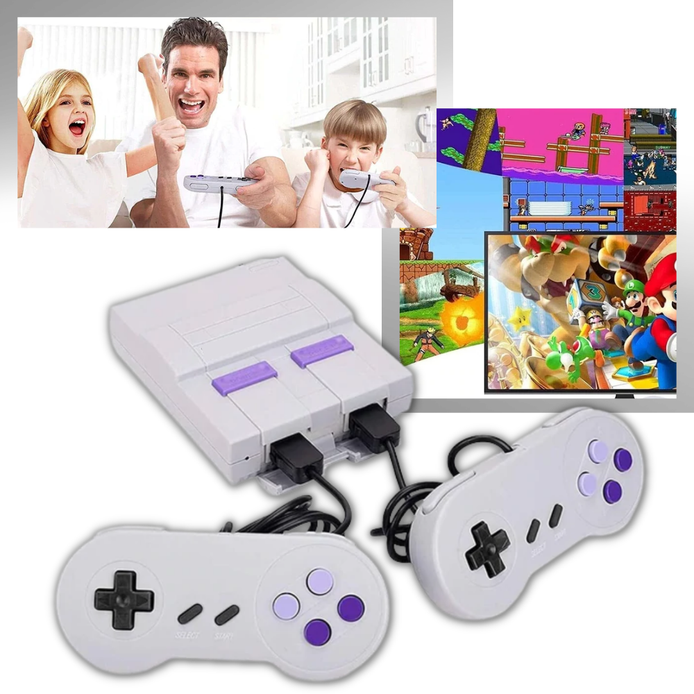 Console de Jeux Rétro avec 2 Manettes pour TV - PanierRoyale