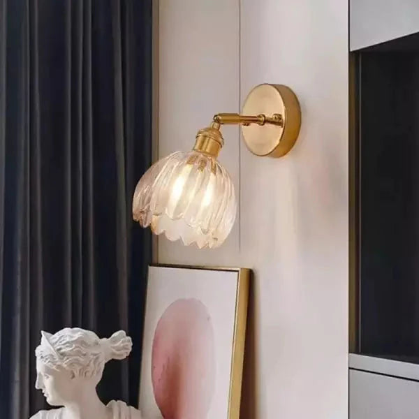 RetroLumière™ – Applique Murale Design Tulipe Éclairage Doux