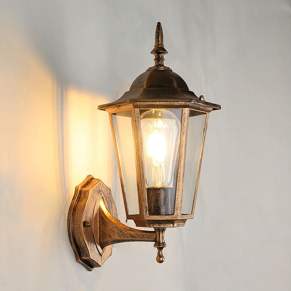 RetroLumière™ – Applique Murale Vintage en Verre pour Jardin