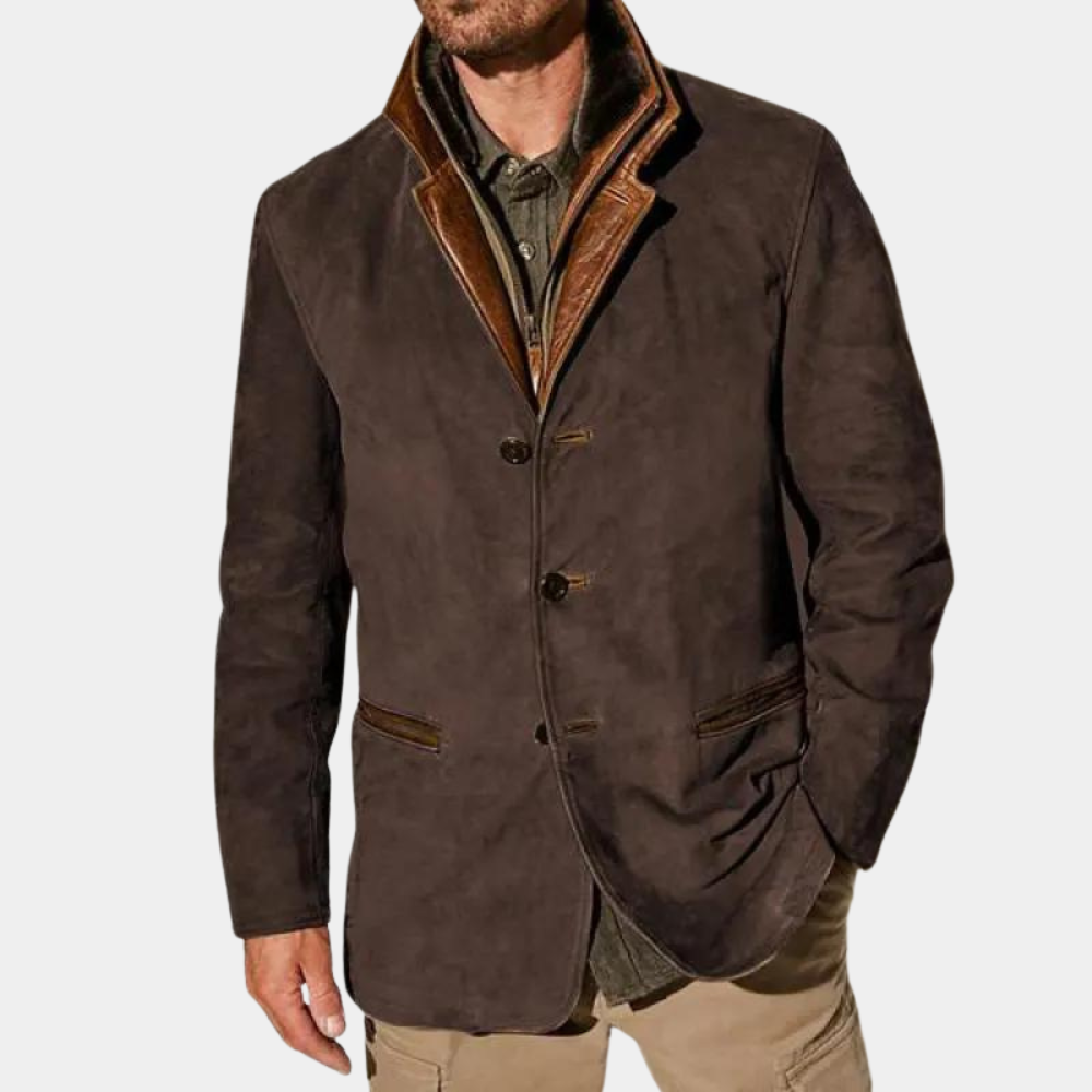 Blazer Homme Classique Noir Élégant