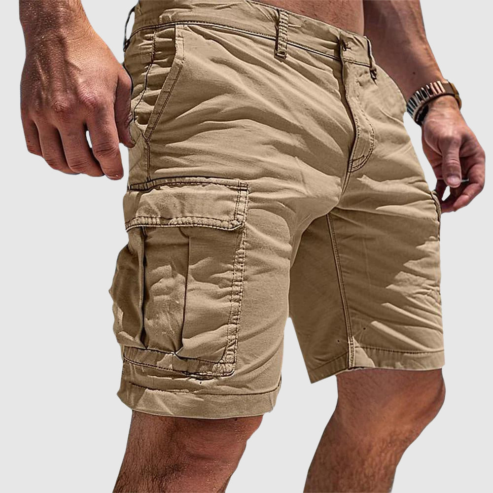 Short cargo Homme Coton Poches Latérales Coupe Décontractée