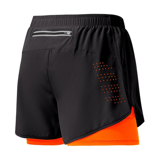 Shorts de Running Homme Séchage Rapide avec Poches Zippées