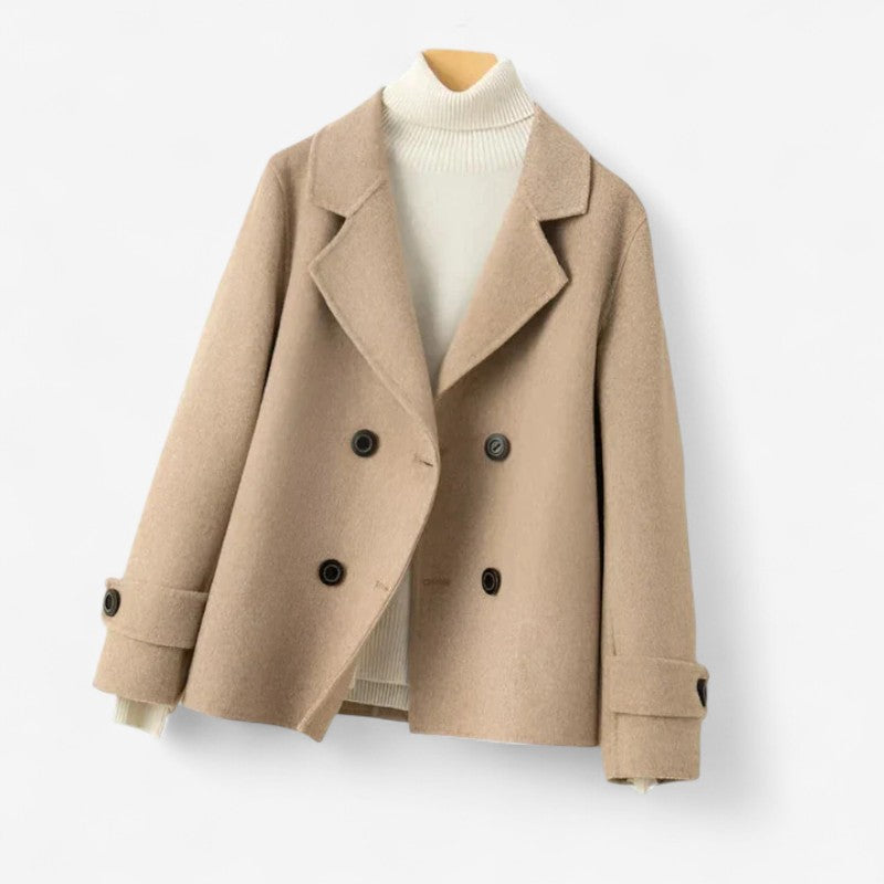 Blazer Femme Chic à Fermeture Éclair Double
