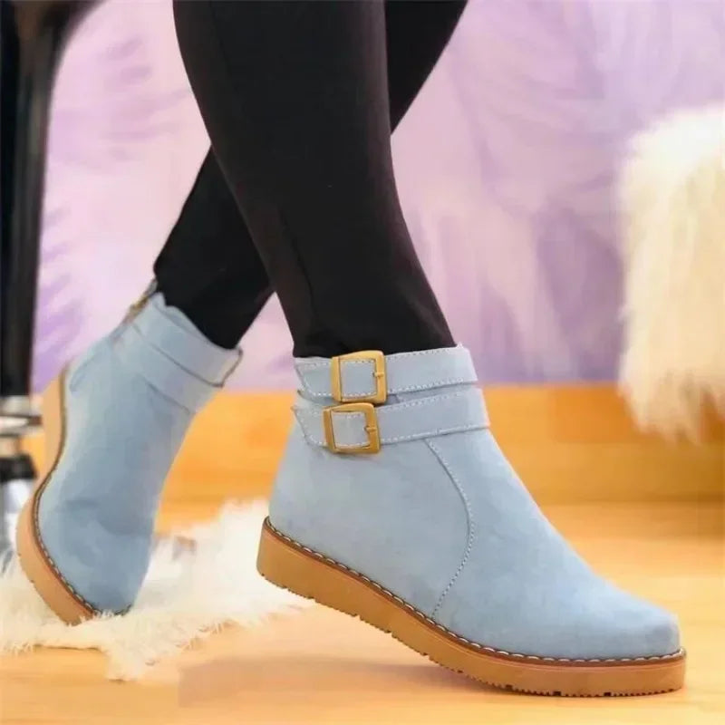 Bottes Femme Chic à Talon Bas Confortables et Élégantes