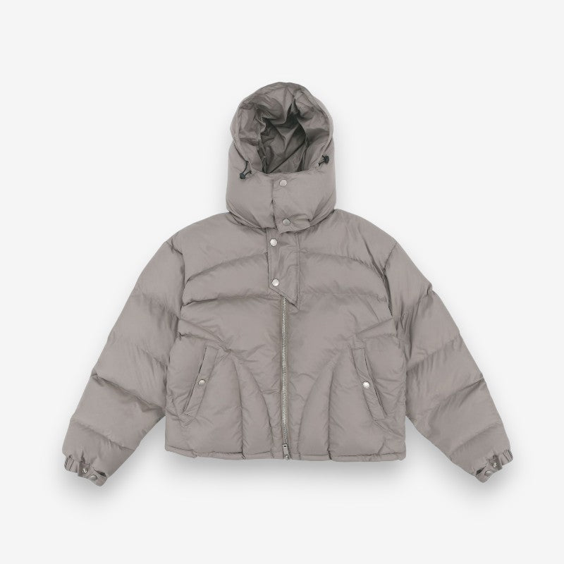 Doudoune Zippée Femme Capuche et Manches Longues