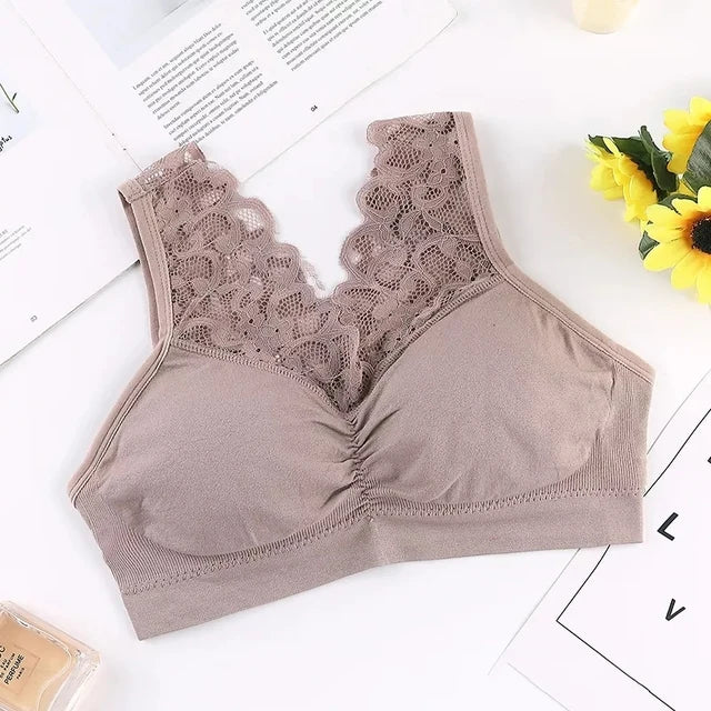 Soutien-gorge Femme Dentelle Sans Armature Confort Léger