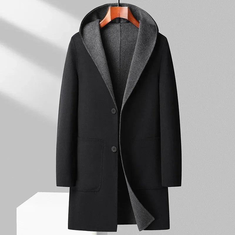 Manteau Homme Hiver Épais avec Poches Zippées