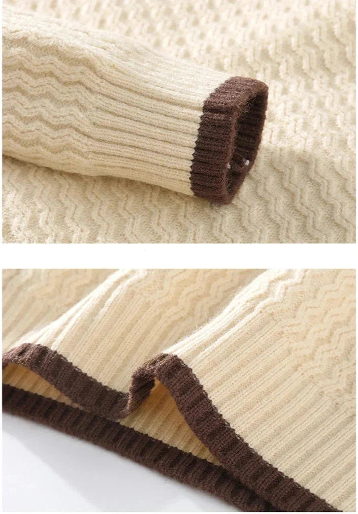 Pull en Maille pour Homme Structuré et Élégant