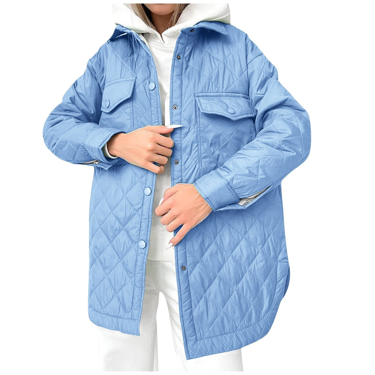 Veste Hiver Éclairée et Chaude avec Fermeture Éclair