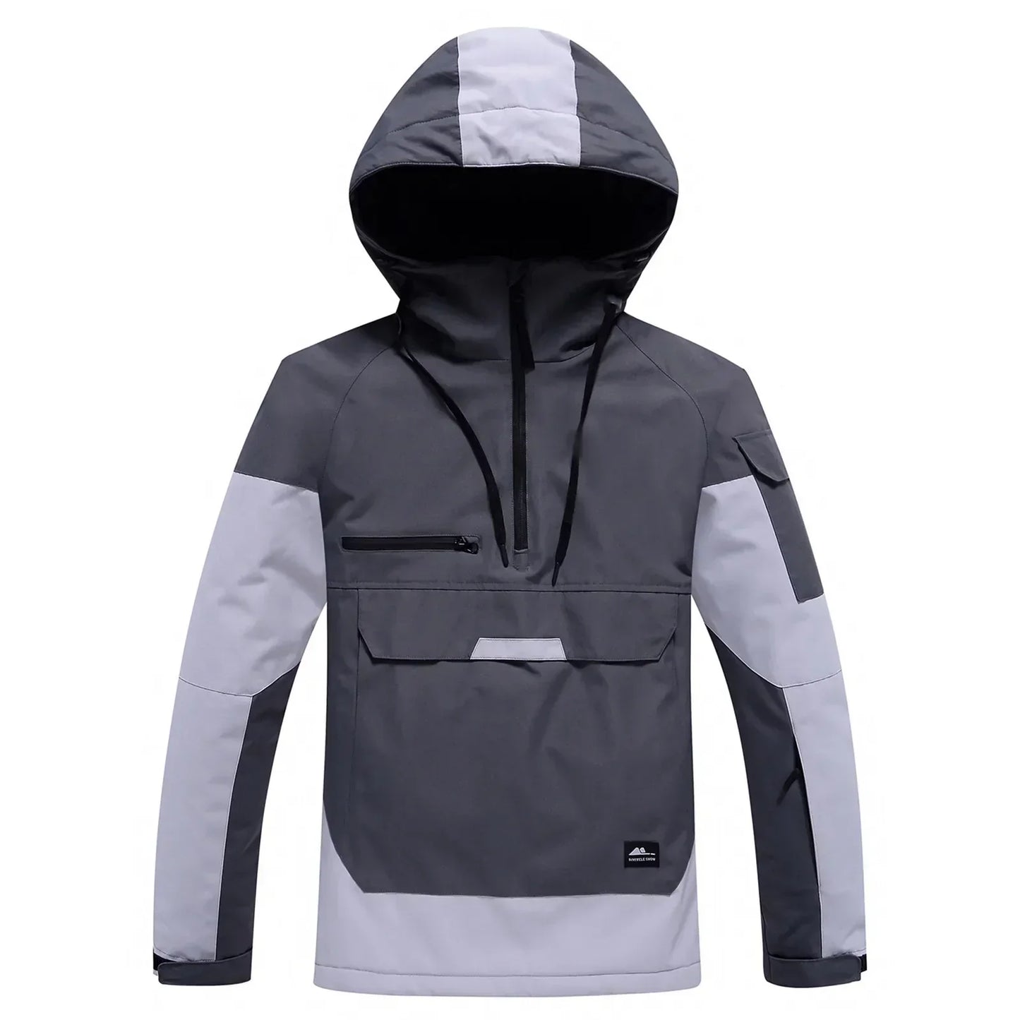 Veste de ski Unisexe Imperméable Coupe-vent avec Capuche Moderne