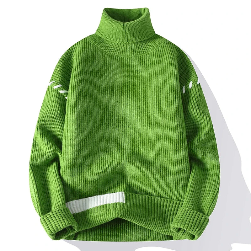 Pull Col Roulé Confort Manches Longues