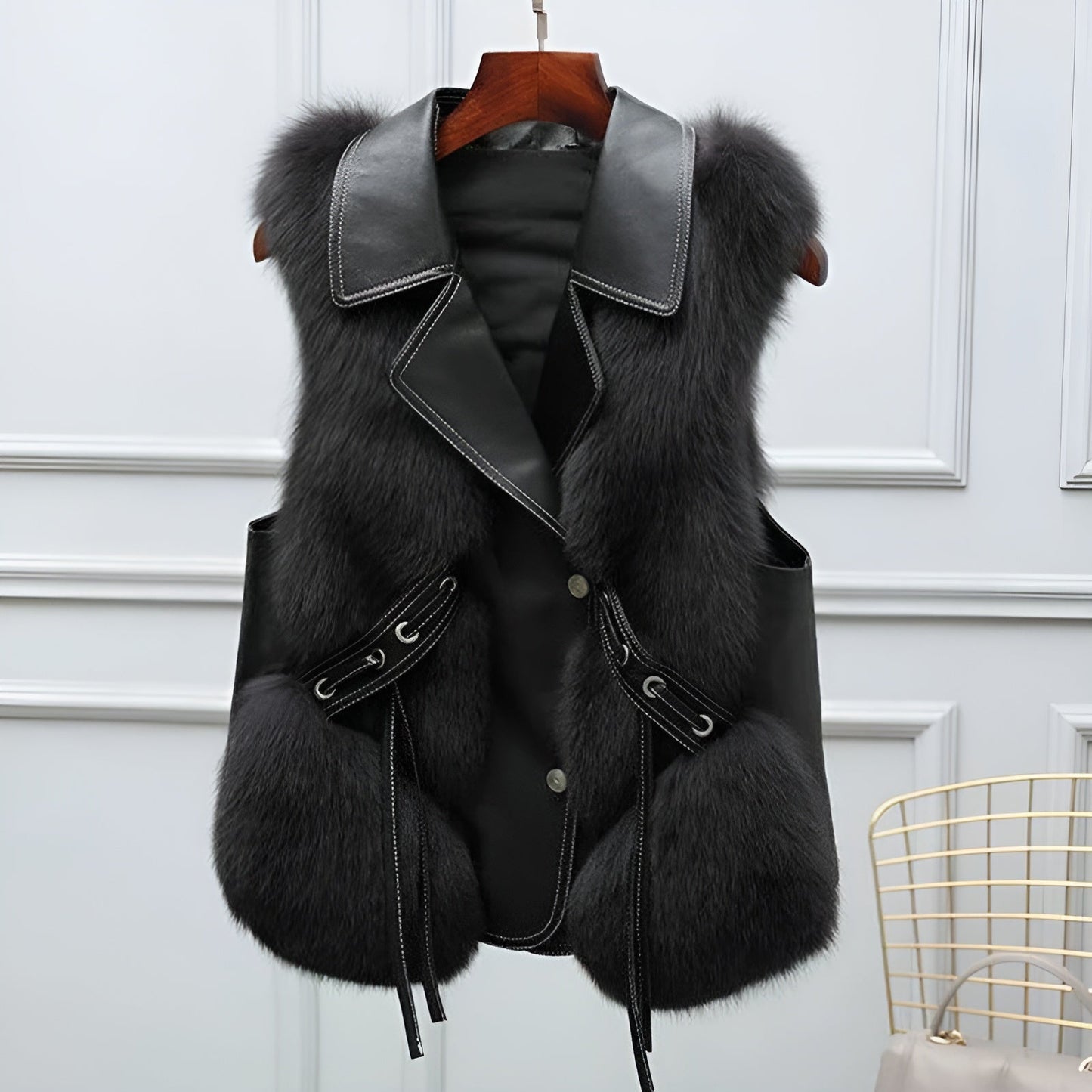 Gilet en Fourrure Synthétique Doux et Élégant