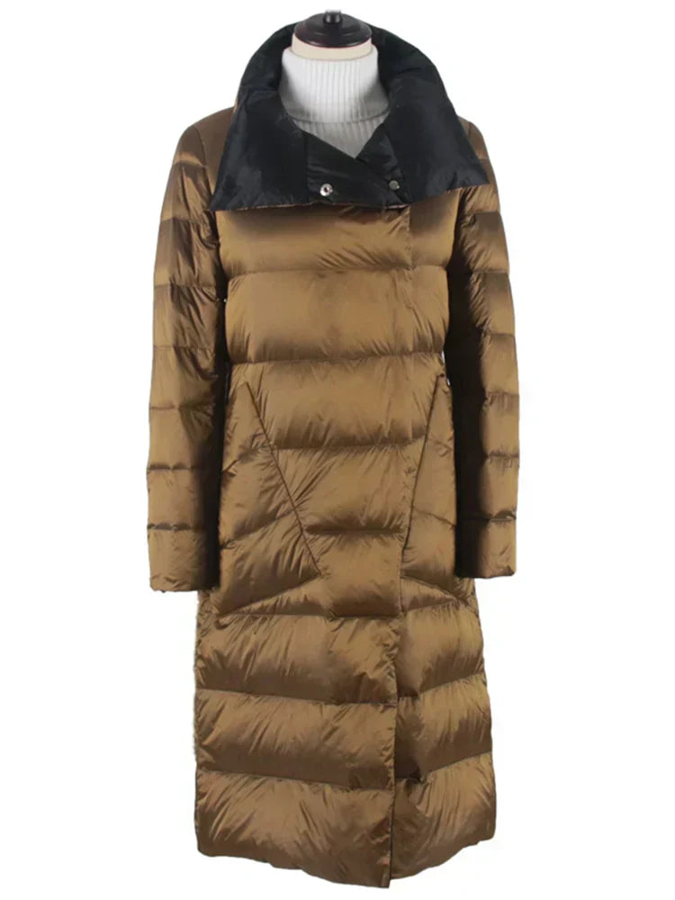 Manteau Femme Hiver Poches Carreaux Chic et Élégant