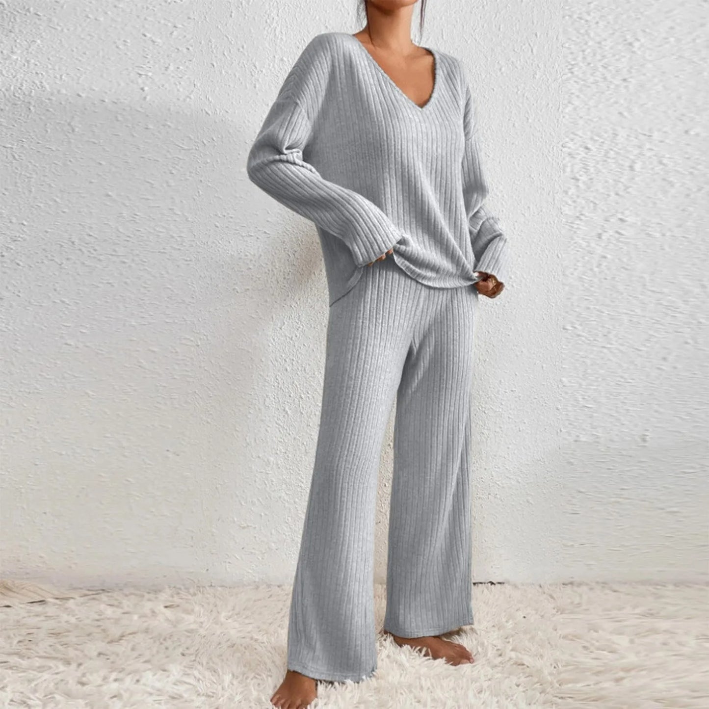 Pyjama Femme Confortable en Coton – Ensemble Douillet pour Femme