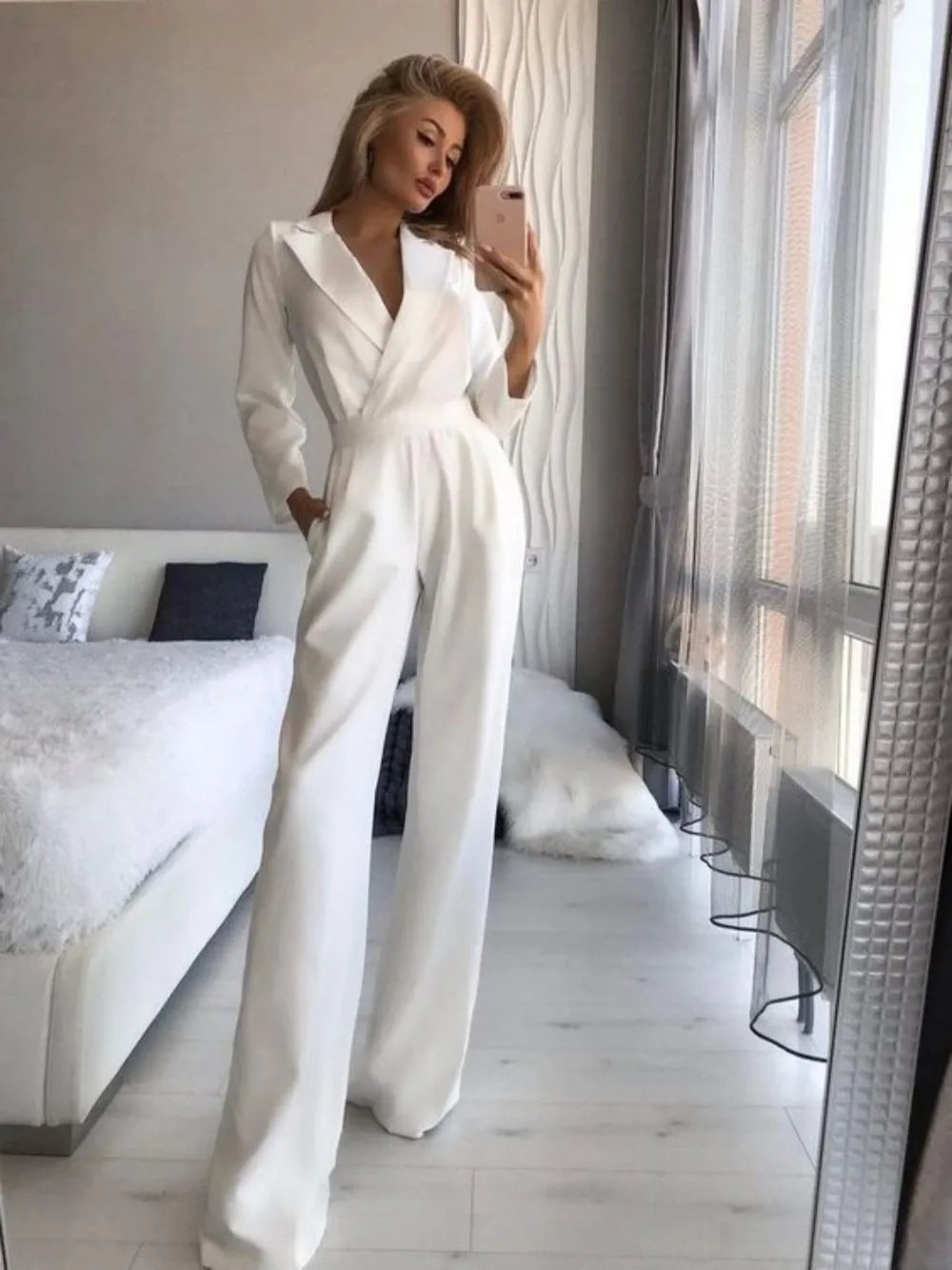 Combinaison Femme Élégante Confortable en TissuStretch