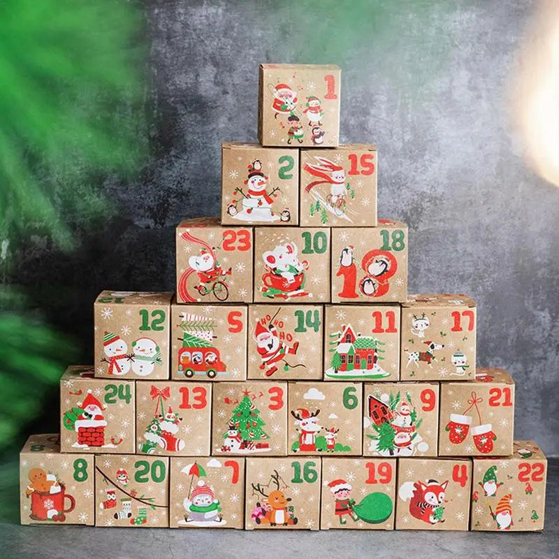 Calendrier de l'Avent Enfant avec 24 Cases - PanierRoyale