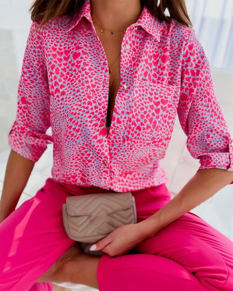Blouse Femme Florale Chic Automne Hiver