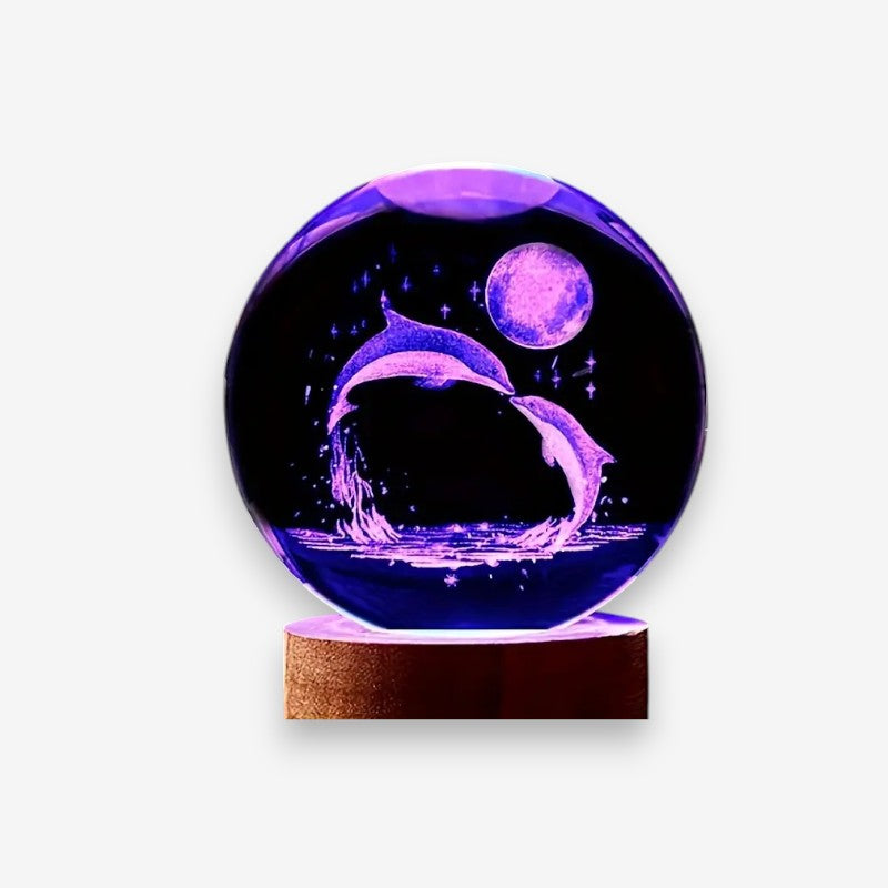 Lampe Plafond Cristal Design Lunaire Élégant