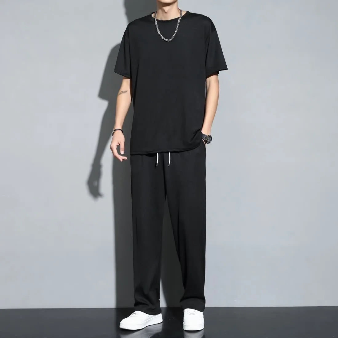 Costume Homme Sport Été Léger et Respirant