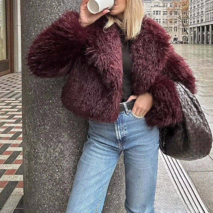 Manteau Femme Chic à Poches avec Col en V - PanierRoyale