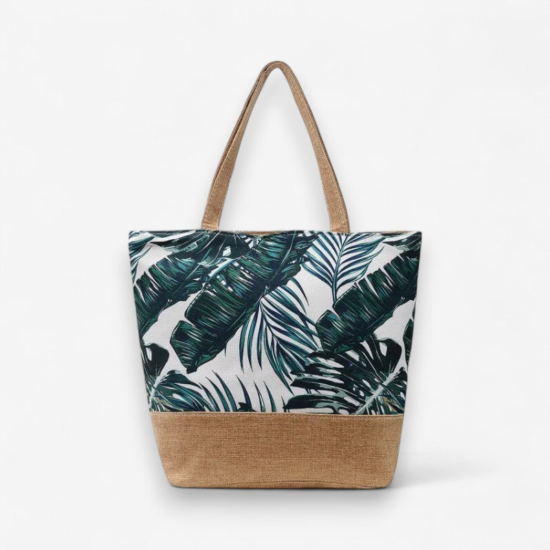 Sac à main floral avec fermeture zip rapide