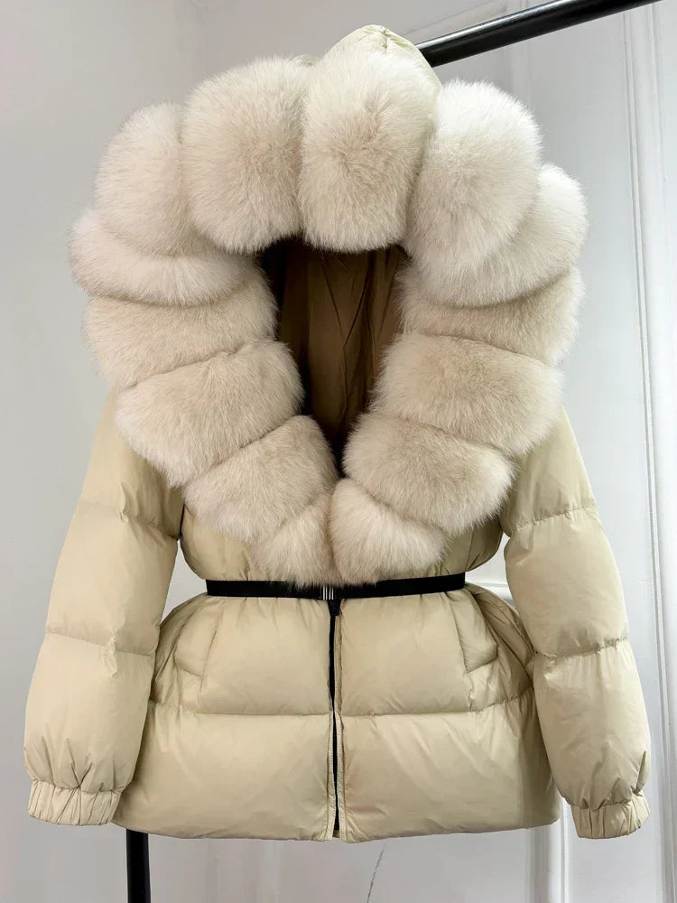 Parka Femme Hiver Doudoune avec Capuche Amovible