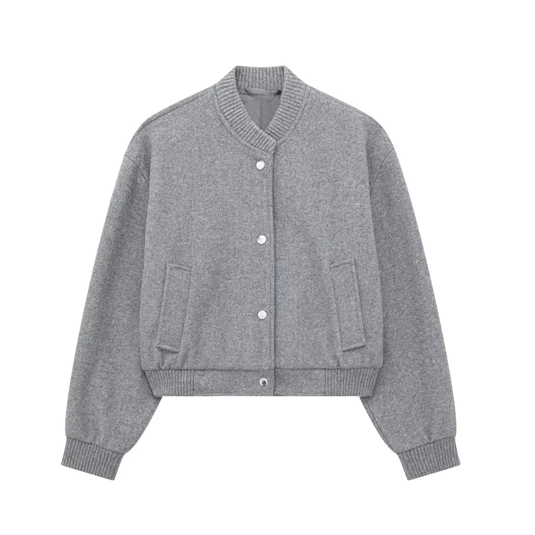Veste bomber femme courte et élégante chaude hiver