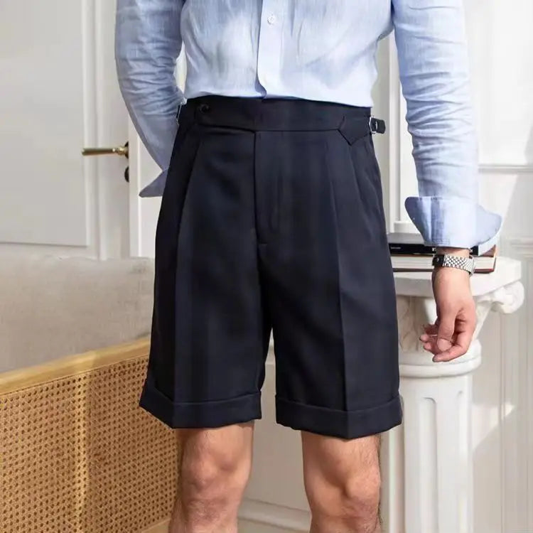 Pantalon Chino Beige Homme Classique Plissé
