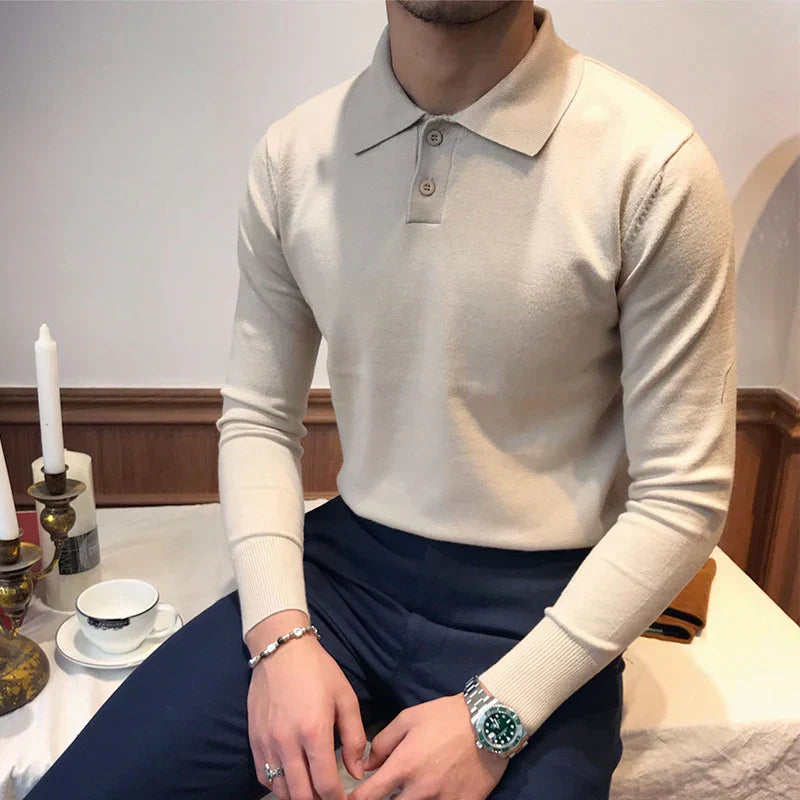 Pull Homme Hiver À Manches Longues Chaud et Doux