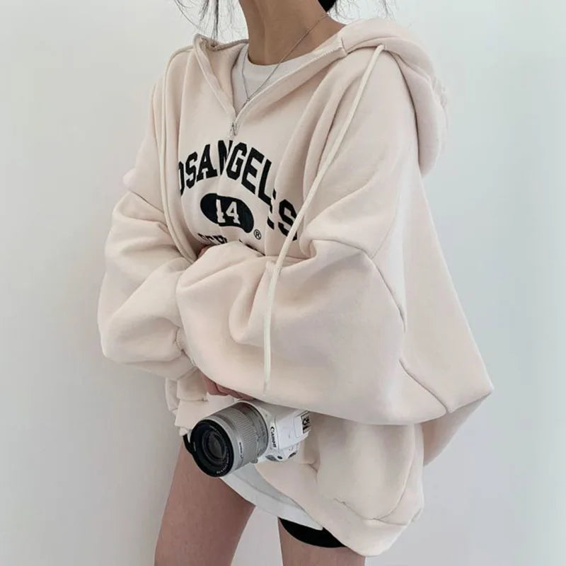 Sweat à Capuche Los Angeles Imprimé - Sport Chic et Confortable