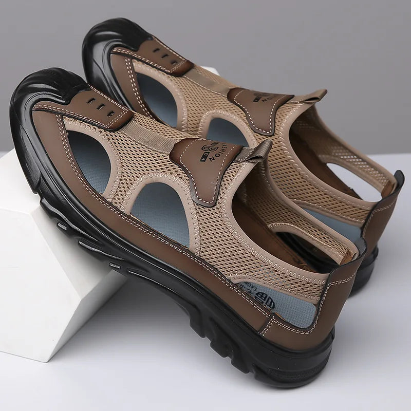 AirStep™ – Sandales Homme Respirantes en Maille Légère Confort Durable