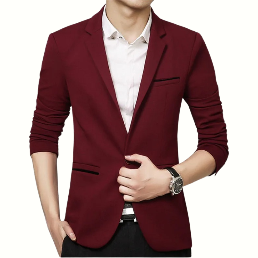 Blazer Homme Noir Classique Élégant