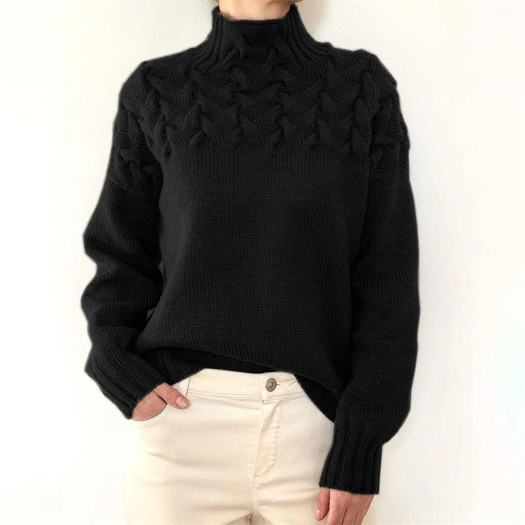 Pull Femme Hiver Chaud et Élégant Marine