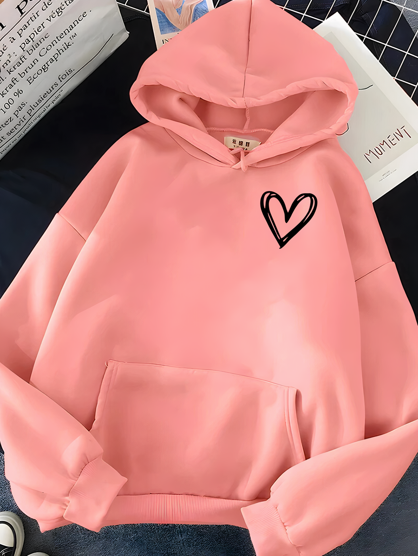 Sweat Capuche Femme Confortable à Poche