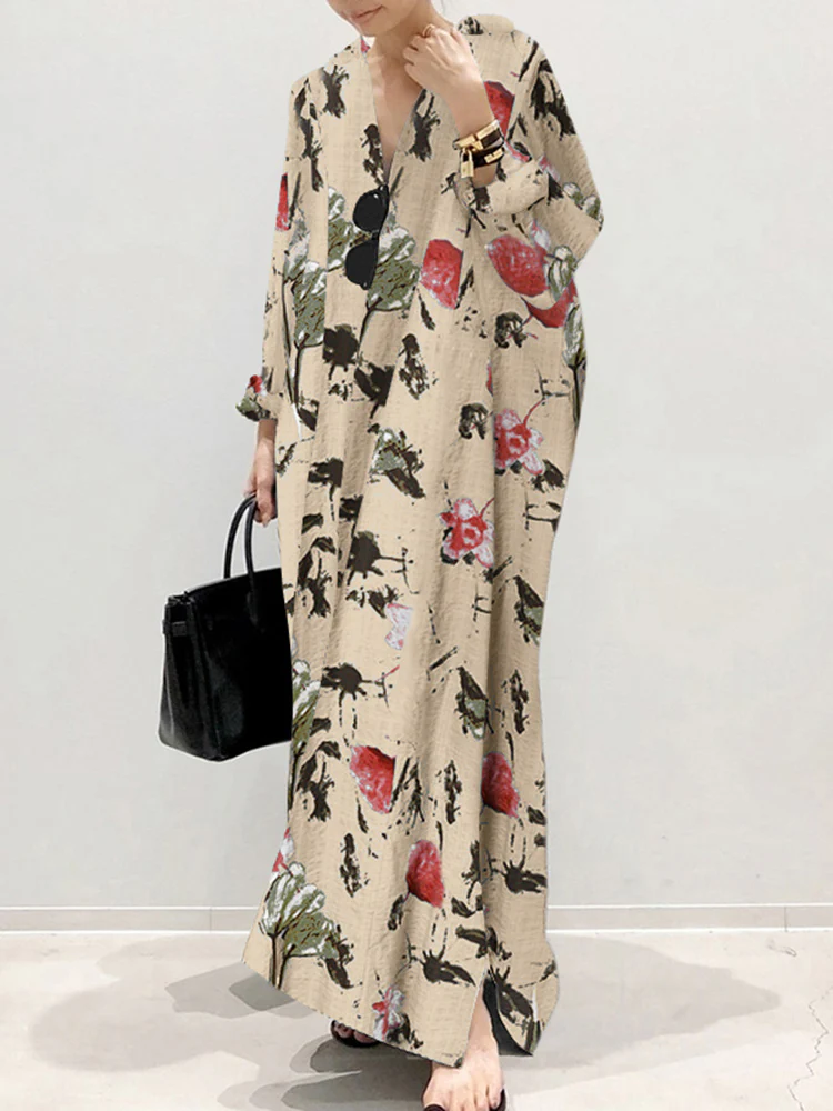 Robe Été Rayée Manches Courtes pour Femme
