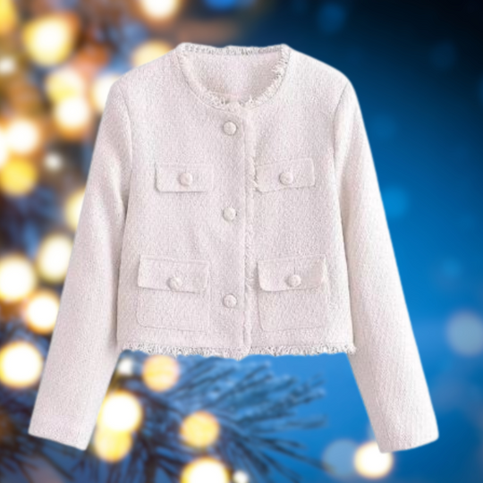 Veste femme décontractée col rond casual