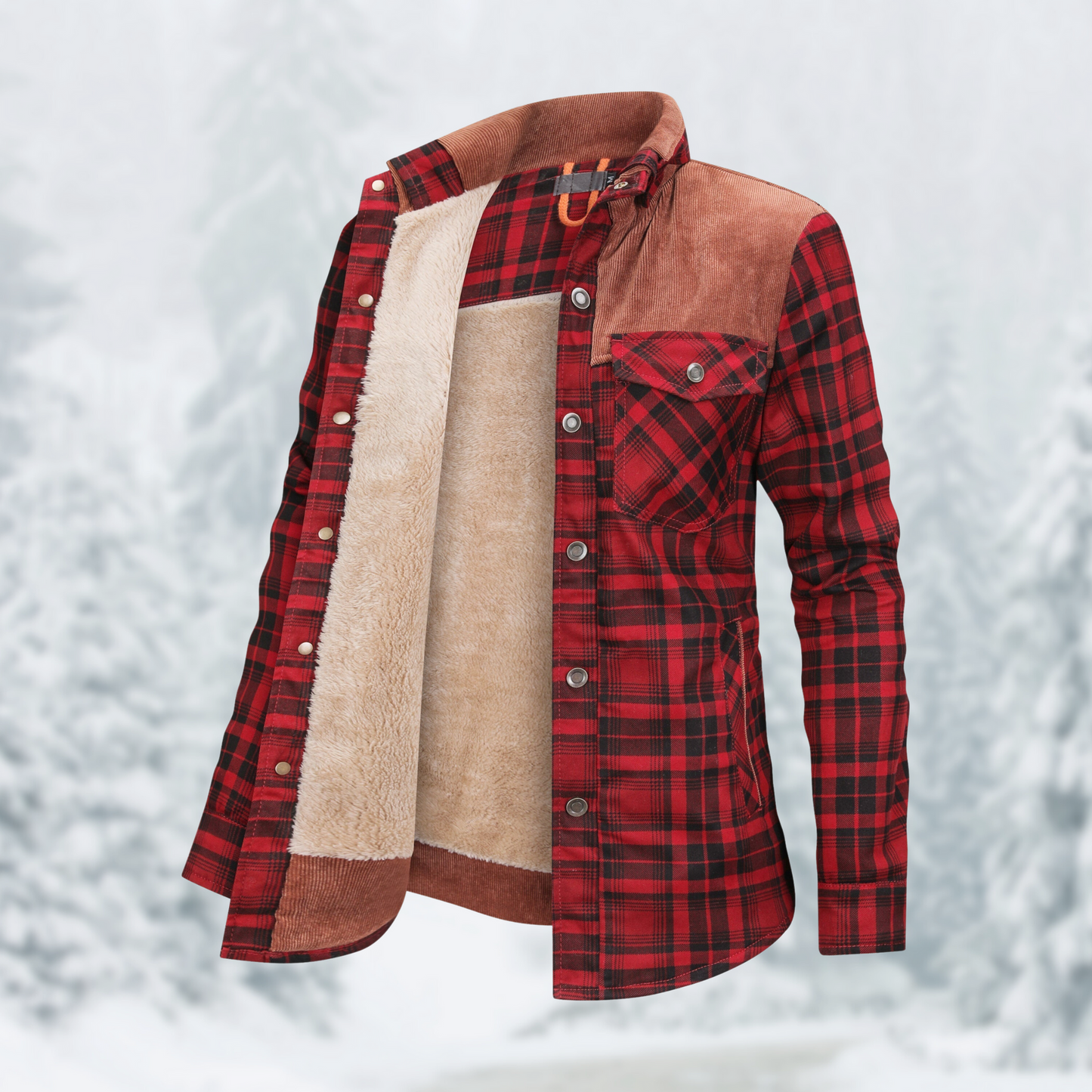 Veste Flanelle Chaud et Confortable pour Homme